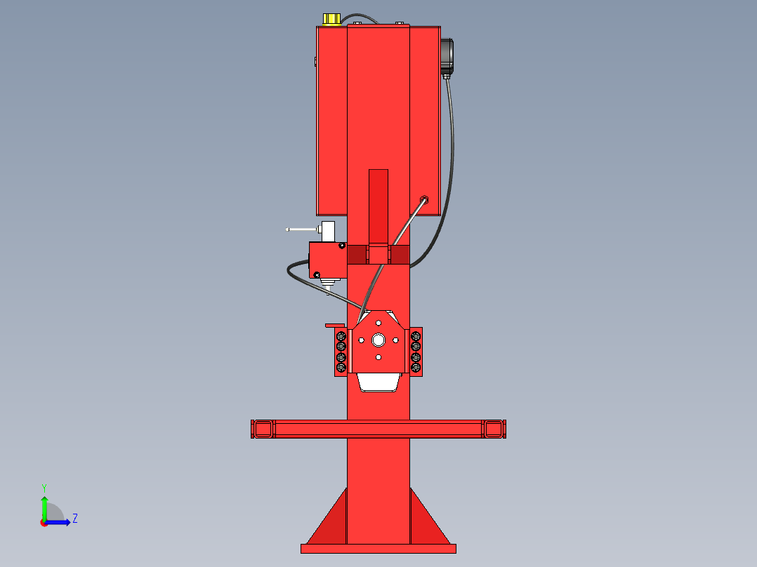 B2004532-立式木劈木机左视图