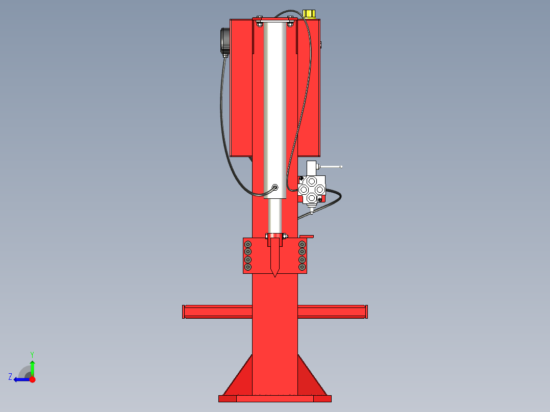 B2004532-立式木劈木机右视图
