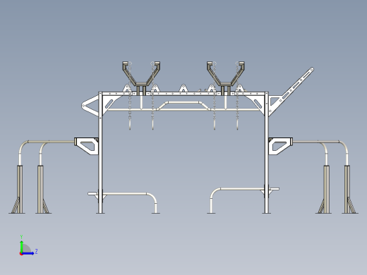 B3003763-运动街健身 自由体操 健身器材左视缩略图