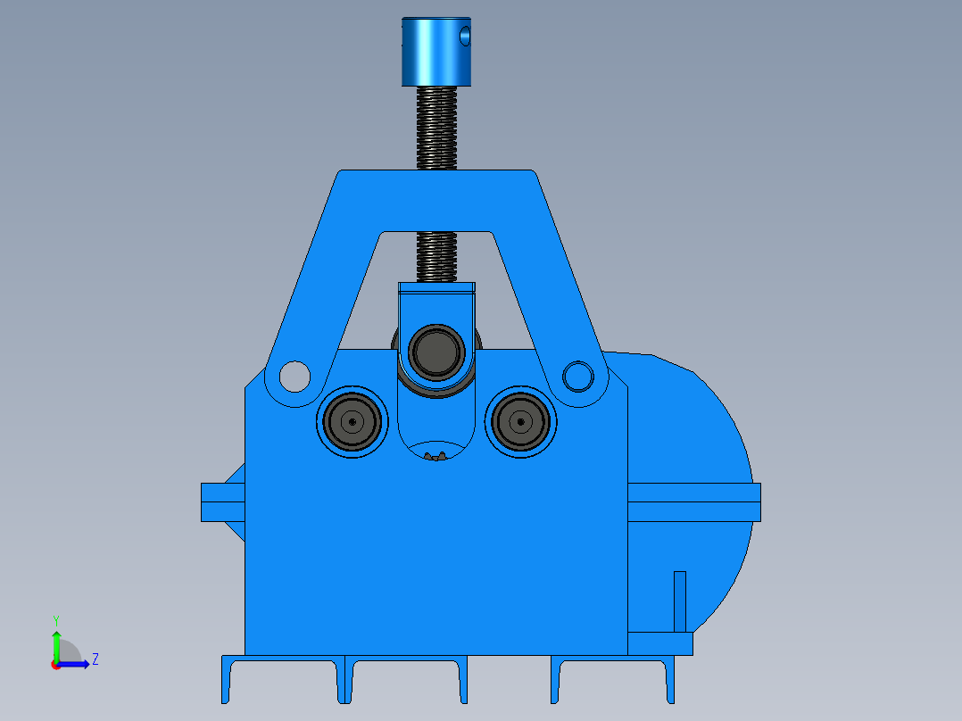 钢板卷形机左视图