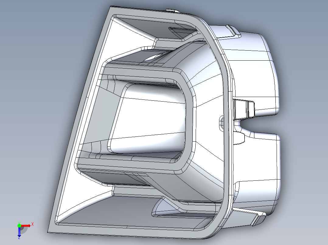 福特 Ranger 2022+ 前保险杠俯视图
