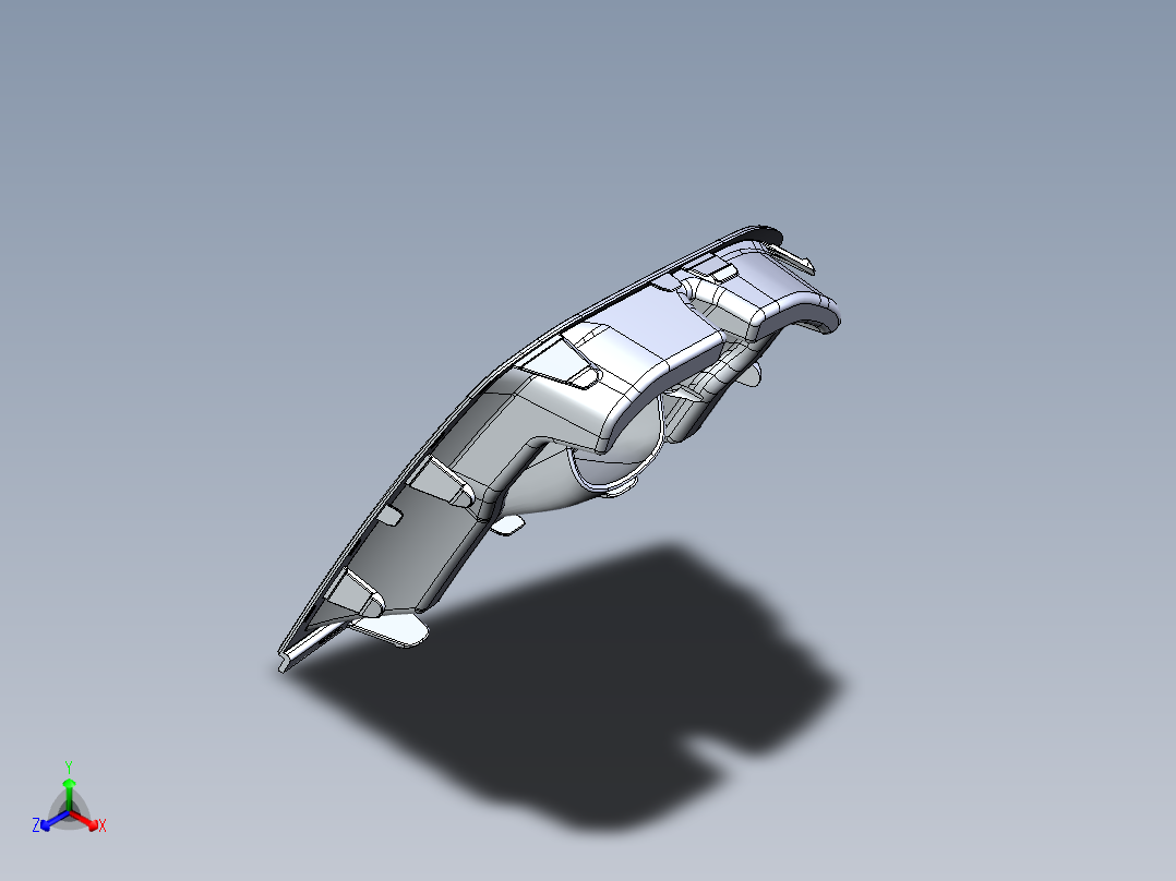 福特 Ranger 2022+ 前保险杠正等轴测图