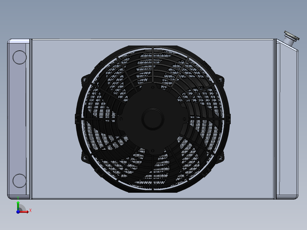 散热器(13)前视图