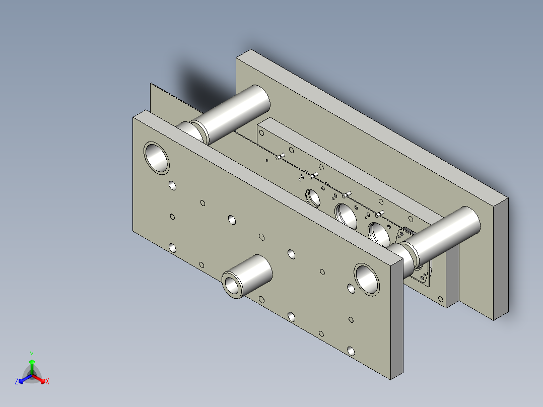 电机盖板级进模