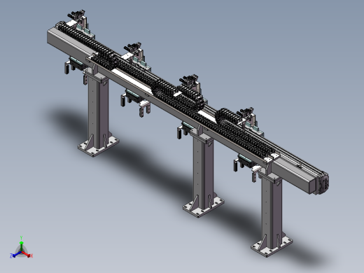 四联机械手桁架   sw22