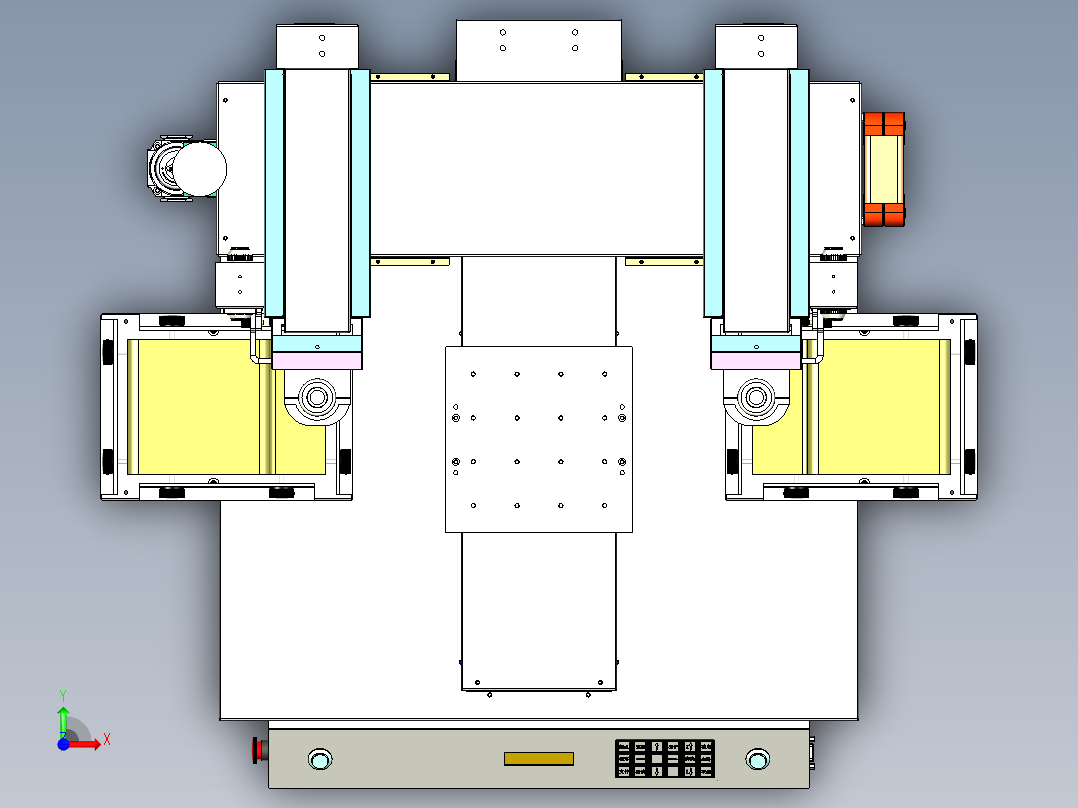 桌面式全自动锁螺丝机前视图
