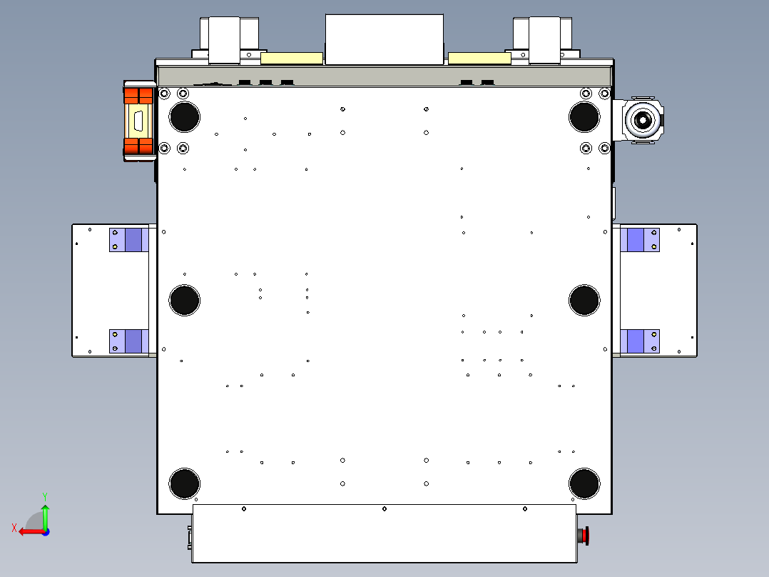 桌面式全自动锁螺丝机后视图