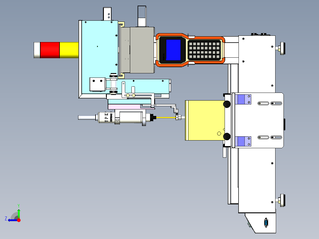 桌面式全自动锁螺丝机右视图