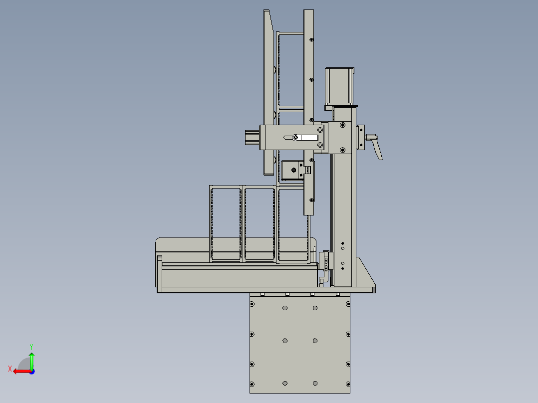 00进料总装配后视图