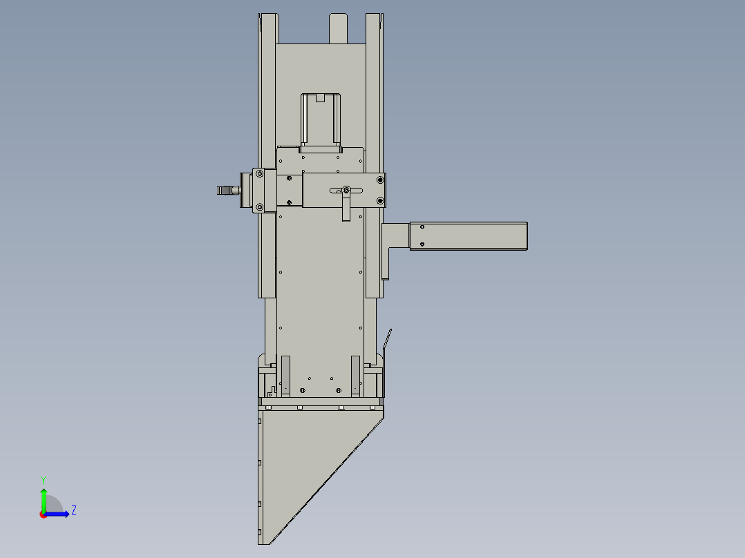 00进料总装配左视图