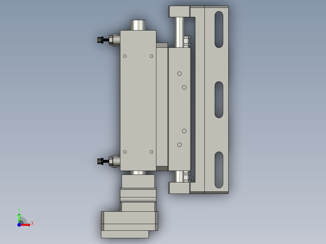 16TK0013吸头气缸装配前视图