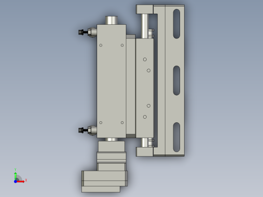 16TK0013吸头气缸装配前视缩略图