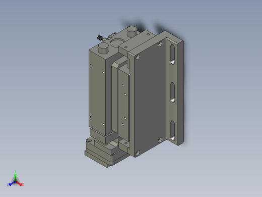 16TK0013吸头气缸装配正等轴测缩略图