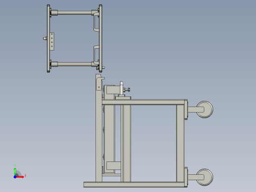 分体式托盘物料小车前视缩略图