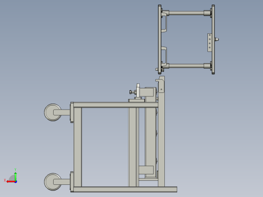 分体式托盘物料小车后视缩略图