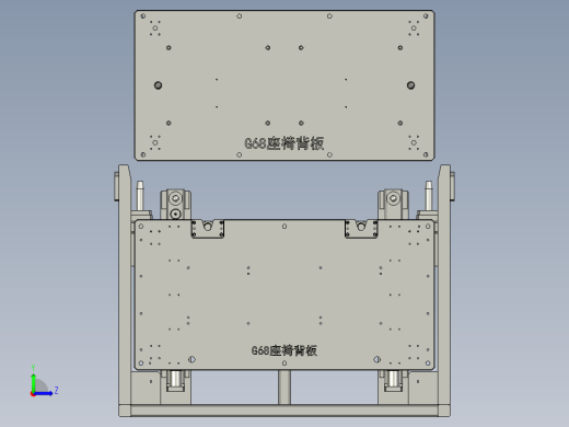 分体式托盘物料小车左视缩略图