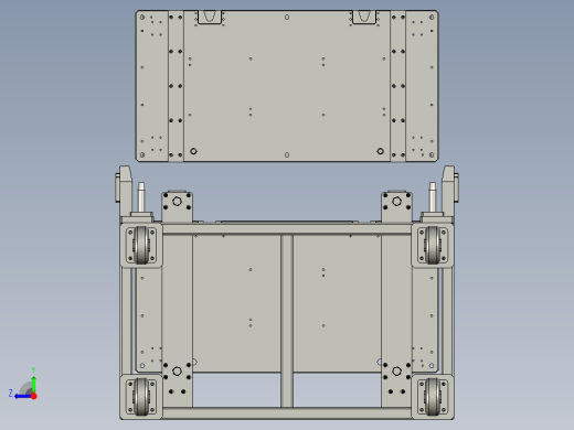 分体式托盘物料小车右视缩略图