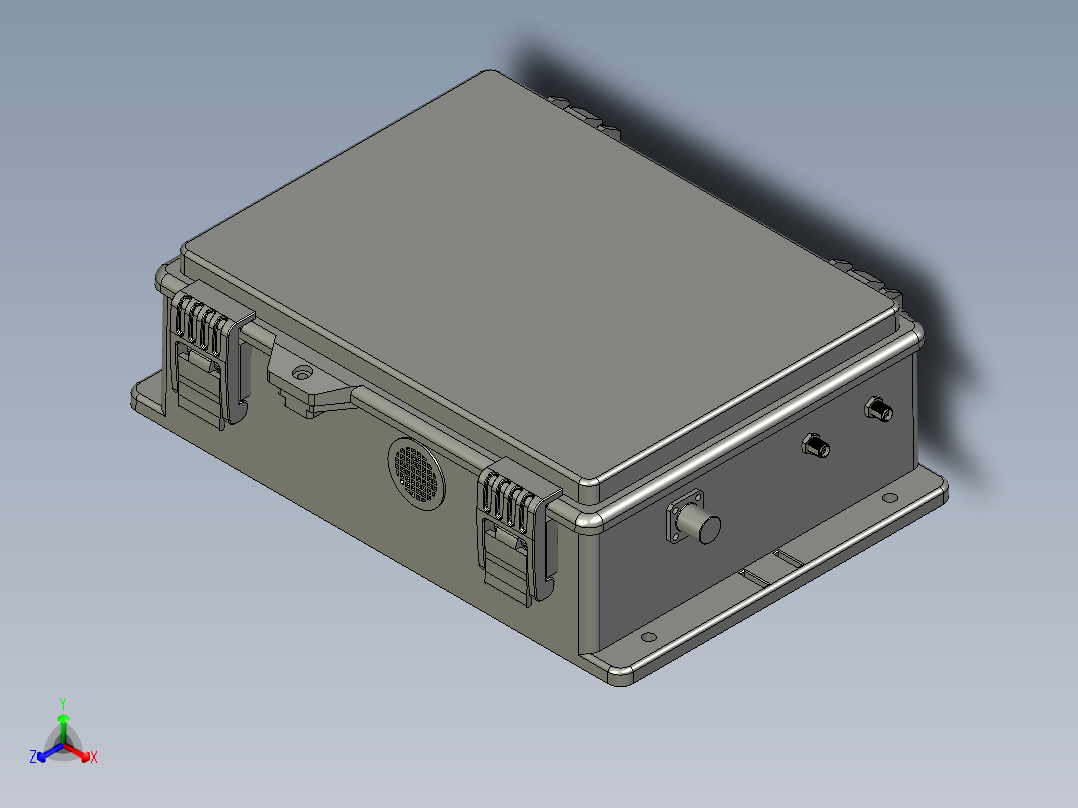 RTK专用5G机载网联终端正等轴测图