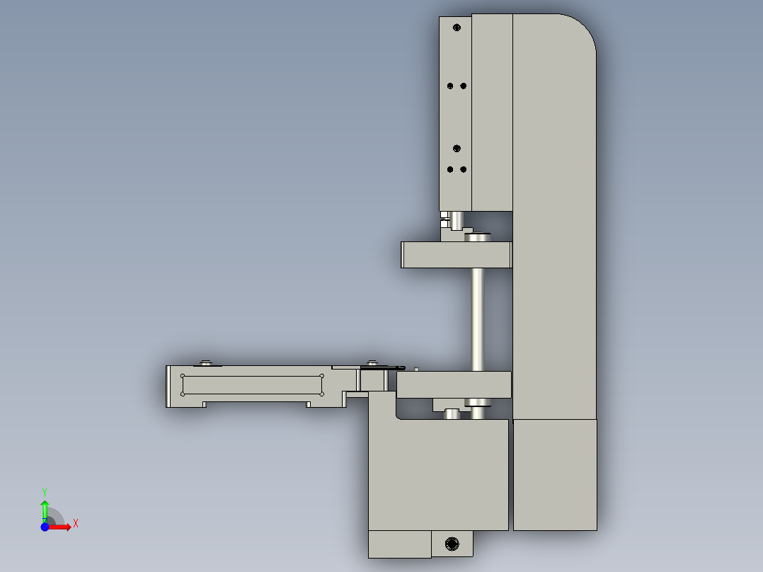 贴胶底部前视图