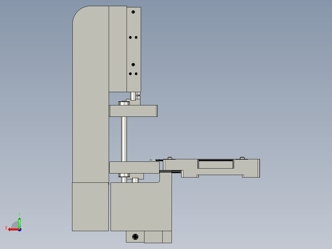 贴胶底部后视图