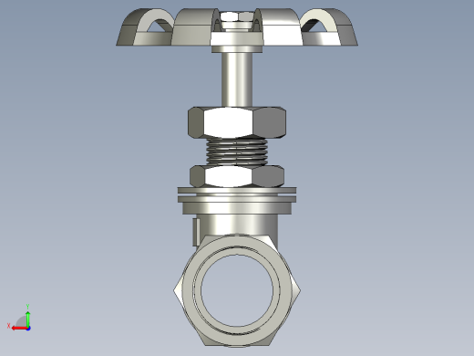 黄铜截止阀DN25后视缩略图