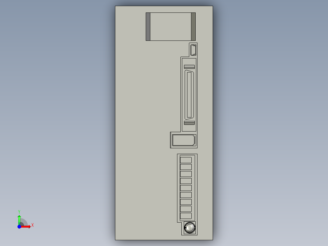 三菱伺服器750Wmr-je-70a前视图