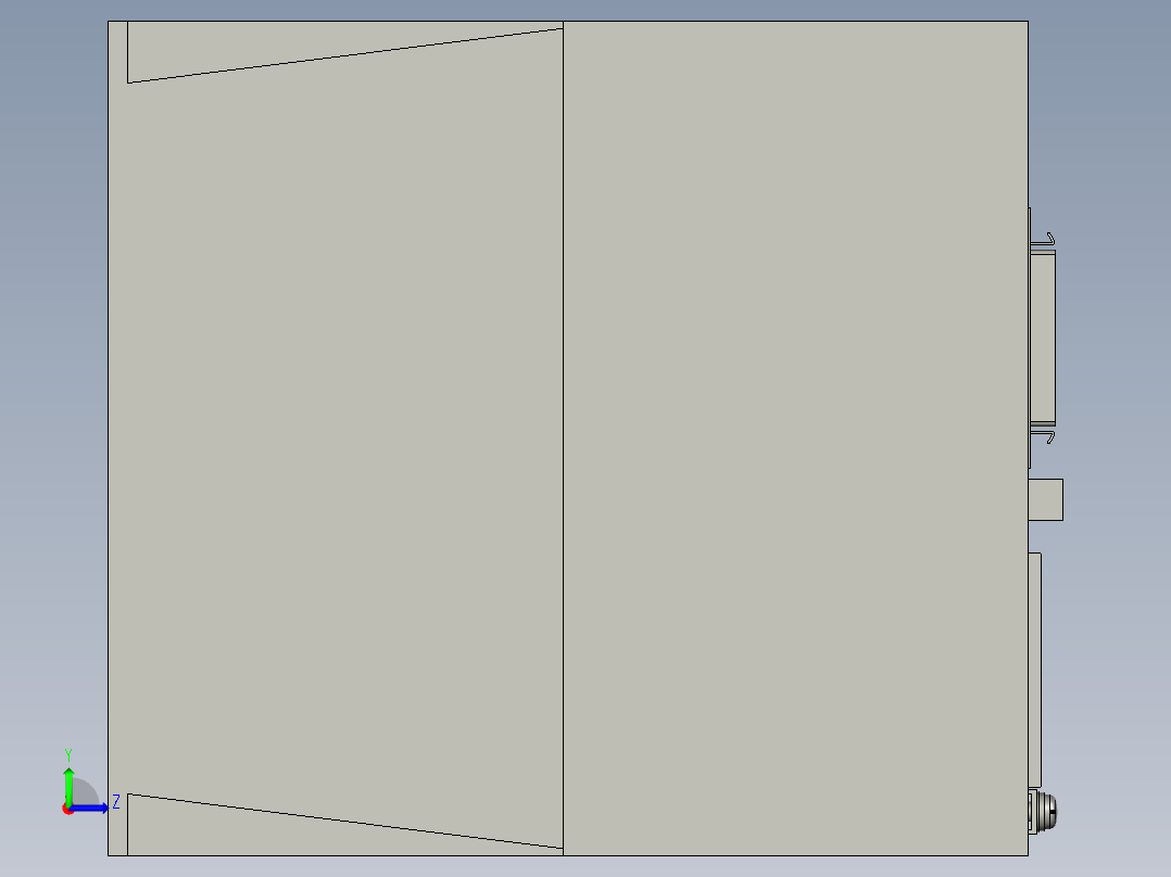 三菱伺服器750Wmr-je-70a左视图