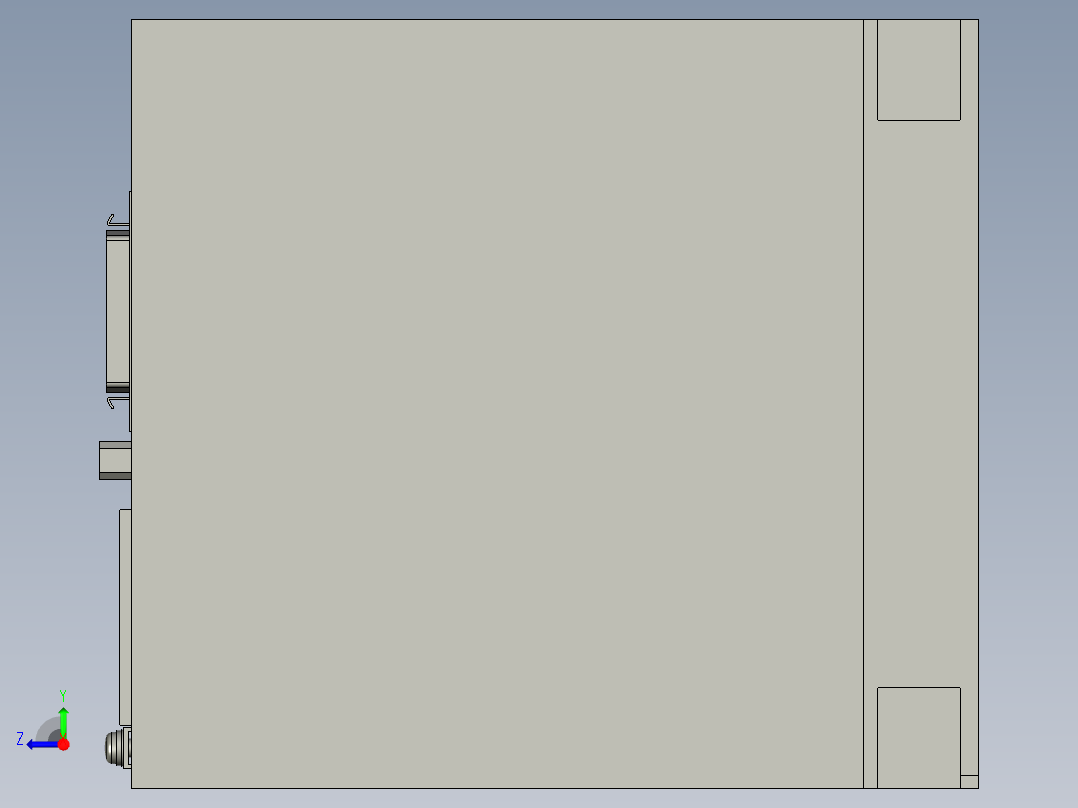 三菱伺服器750Wmr-je-70a右视图