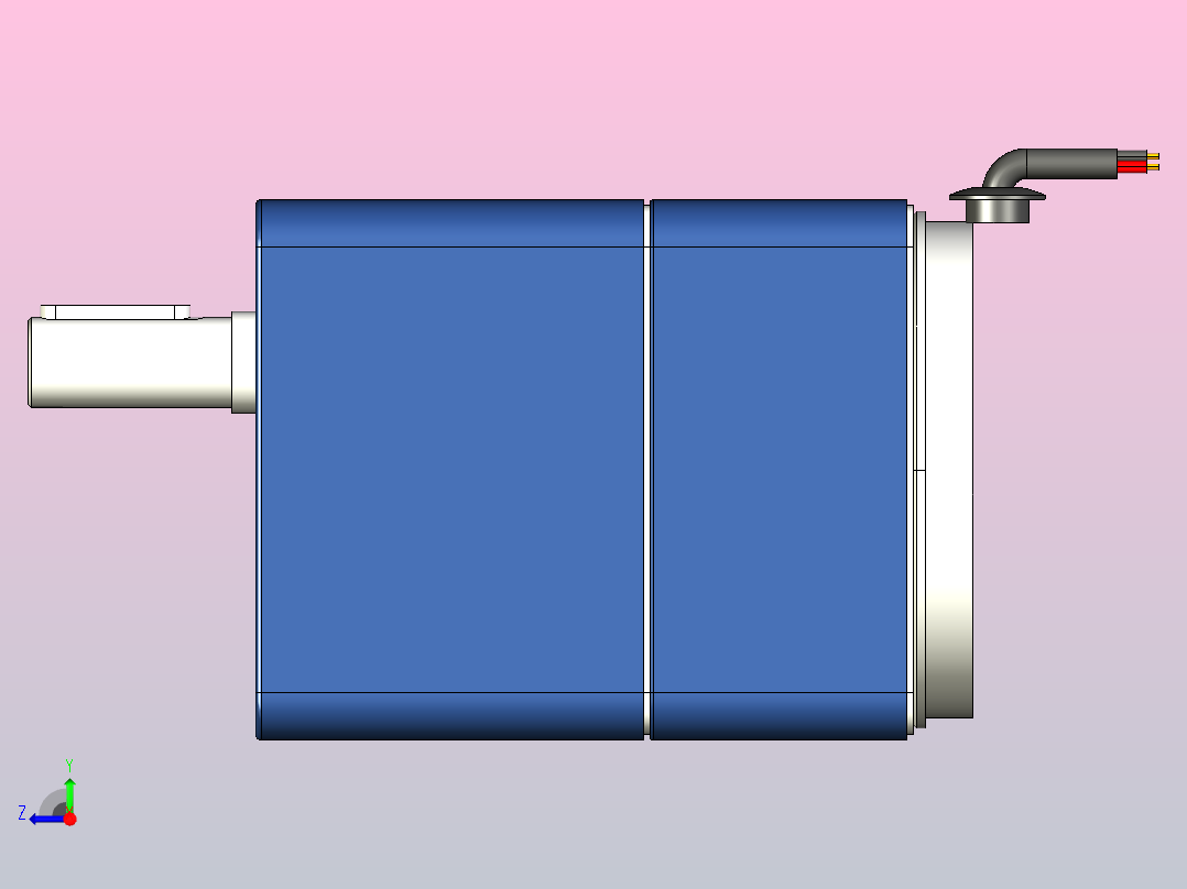 YS标准电机120YS01-180-HE右视图