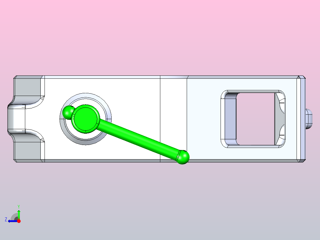 墙钩样式 - 3右视图