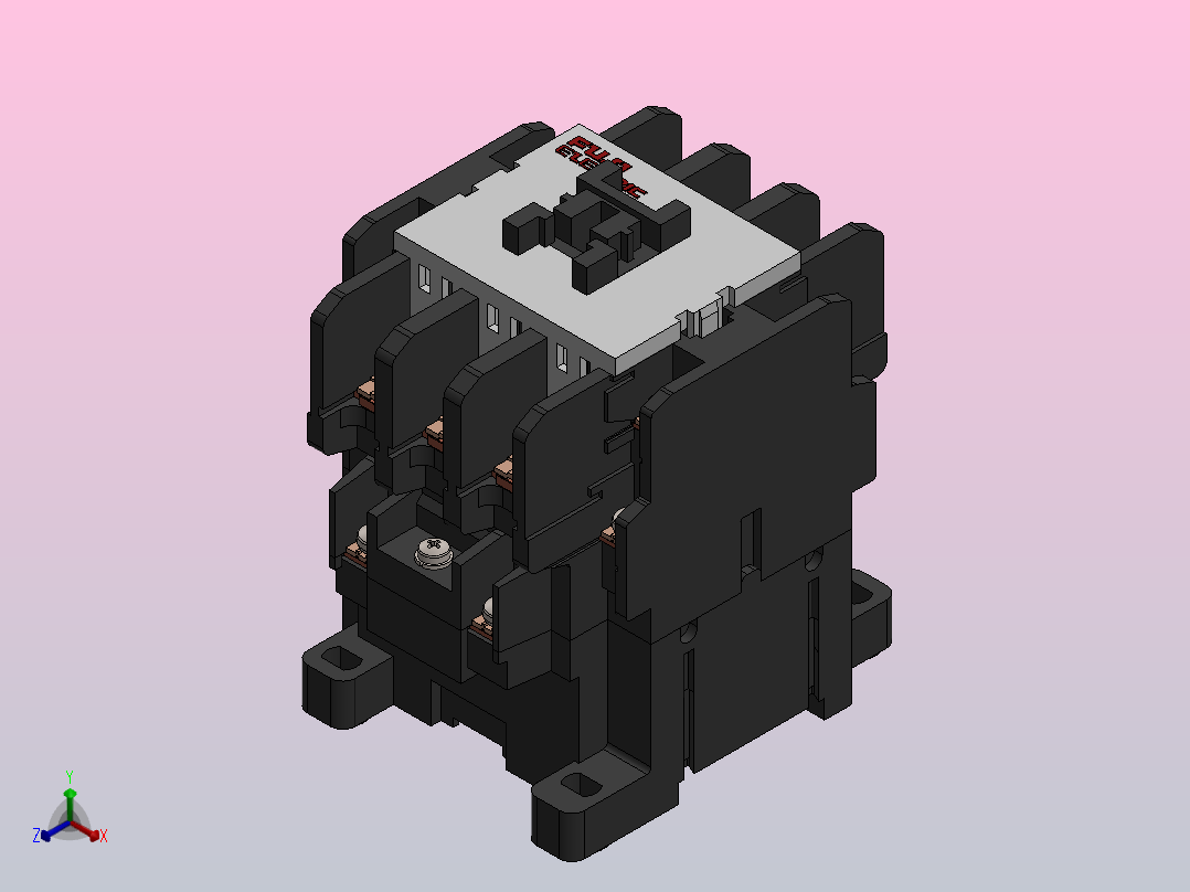 接触器正等轴测图