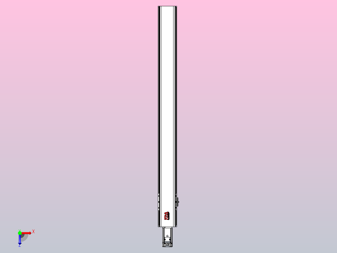 日规模组半封闭丝杆TPA-HNR-110D-1610C-L1050-M-C-P40-N3俯视图