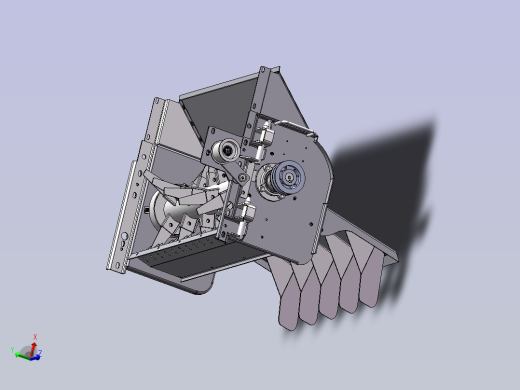 粉碎器装配SolidWorks三维模型
