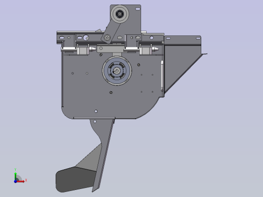 粉碎器装配SolidWorks三维模型前视缩略图