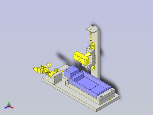 一款导通检查夹具3D模型正等轴测缩略图