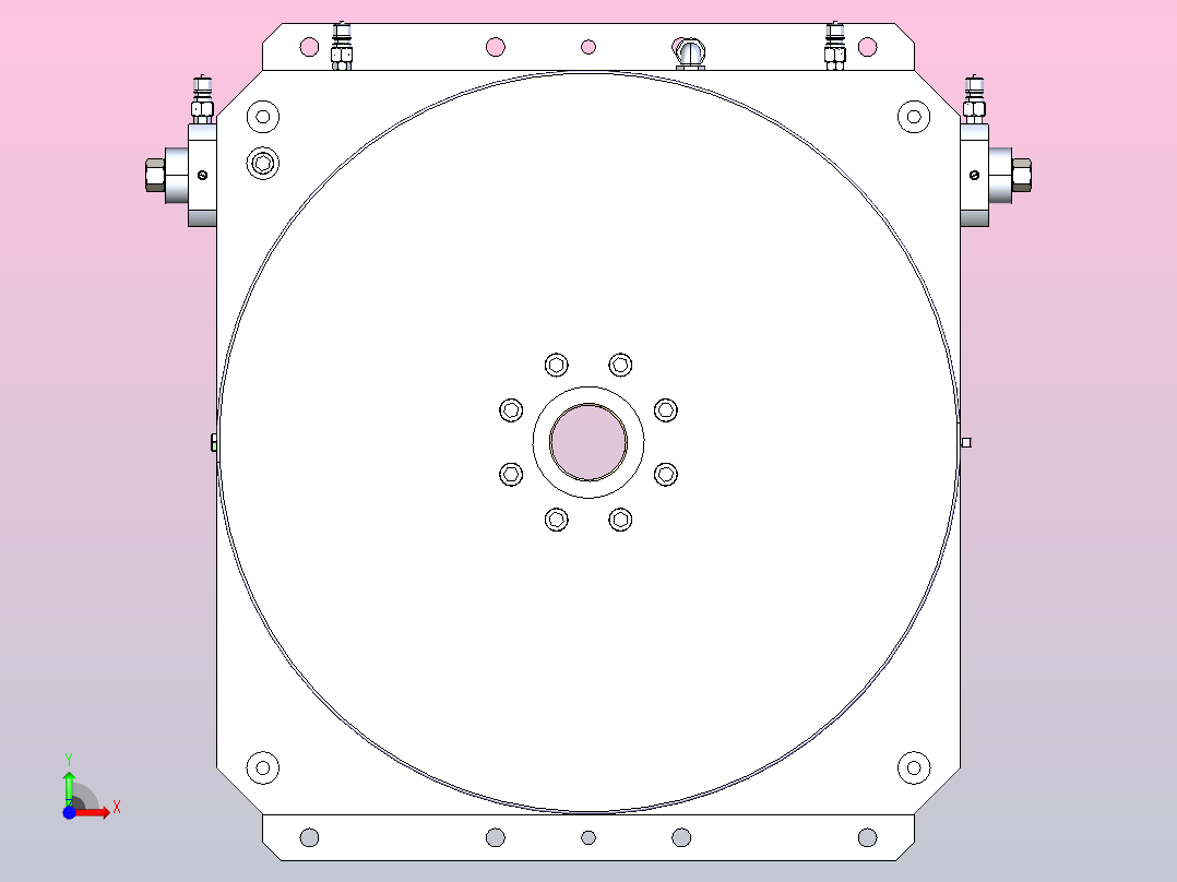 HCT-800油压分度盘前视图