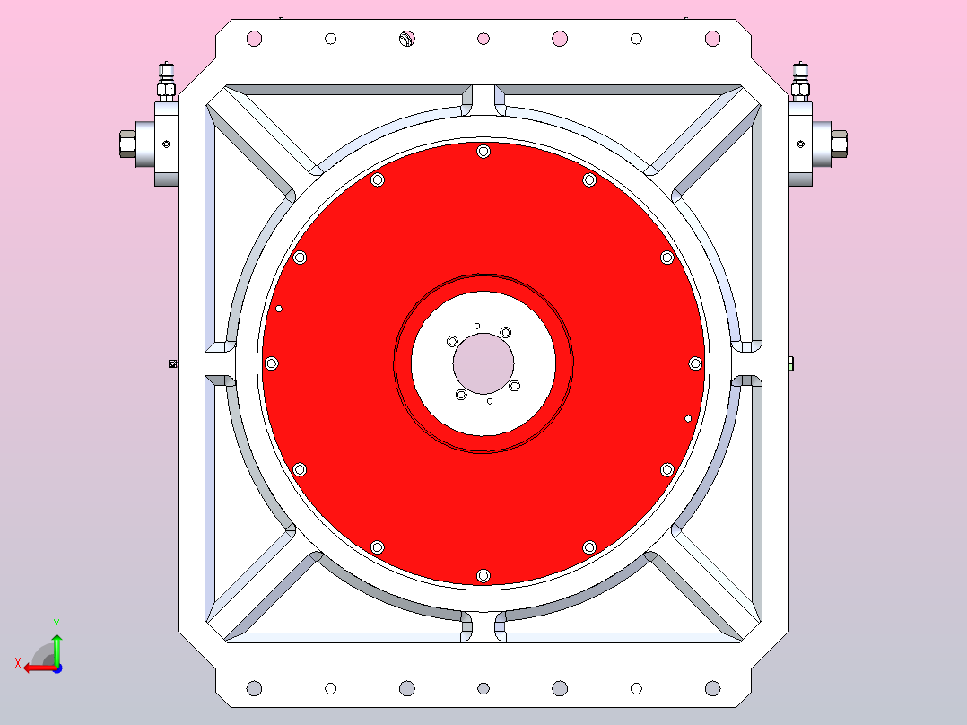 HCT-800油压分度盘后视图