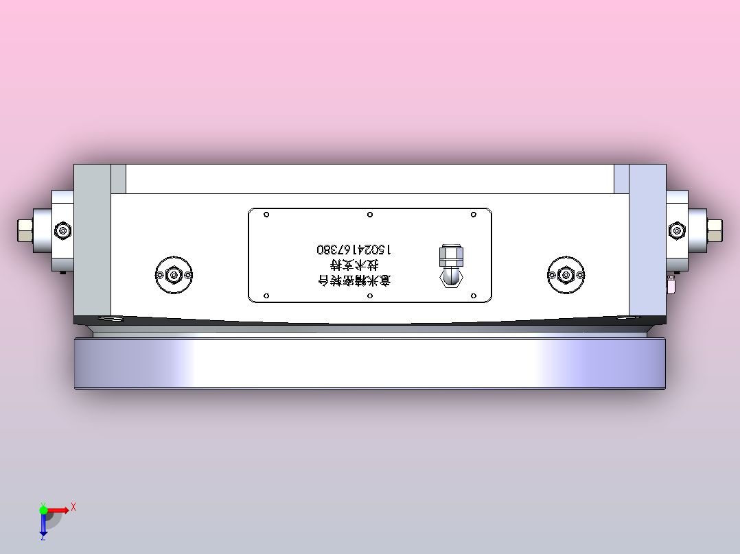 HCT-800油压分度盘俯视图