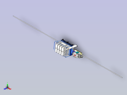 牵引式AGV模型3D图正等轴测缩略图
