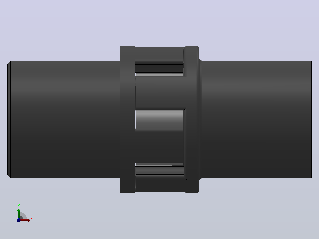 LM型梅花形弹性联轴器_LM2联轴器J120×52／Z18×30前视图