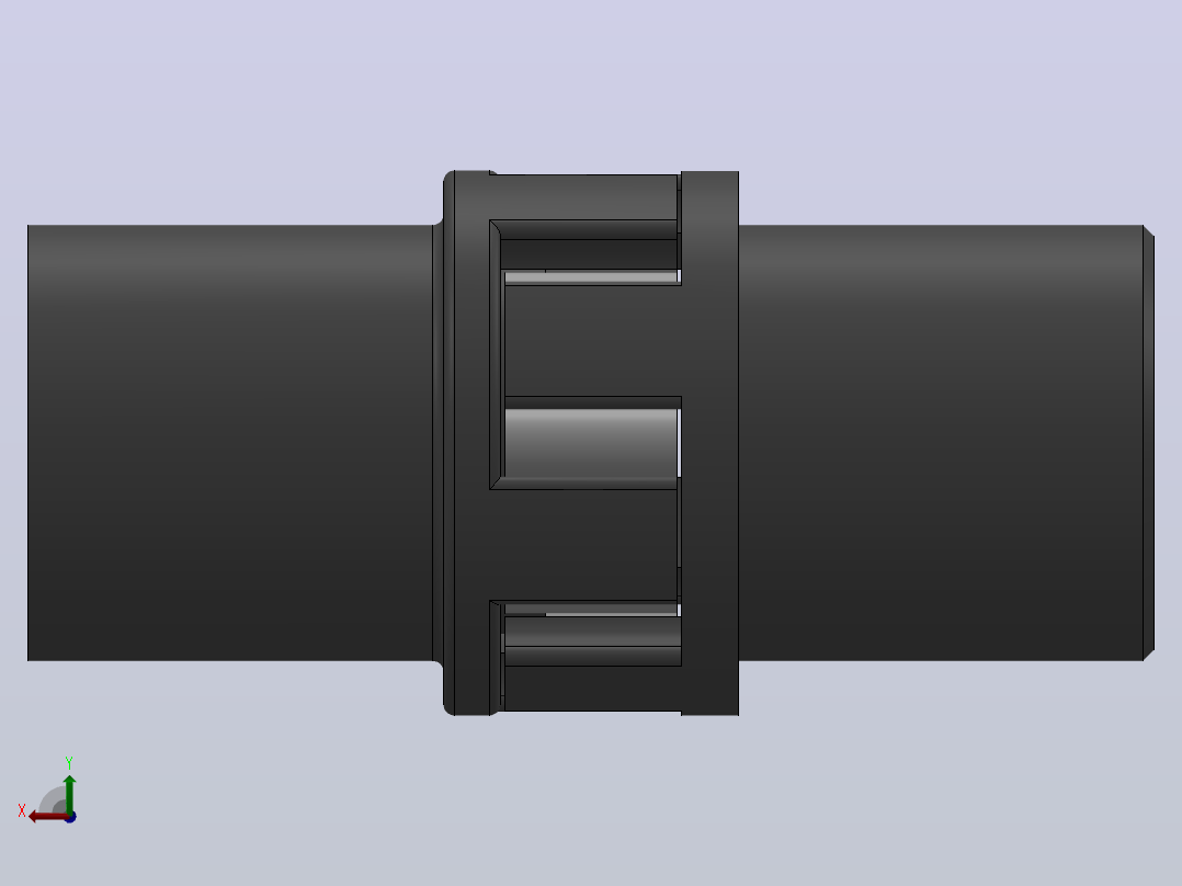 LM型梅花形弹性联轴器_LM2联轴器J120×52／Z18×30后视图
