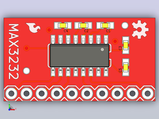 Sparkfun Max3232突破-RS232_TTL收发器前视缩略图
