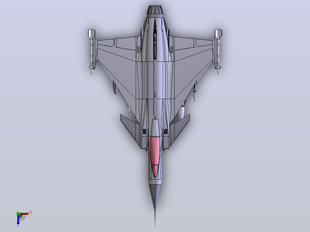 JAS-39狮鹫战斗机俯视图