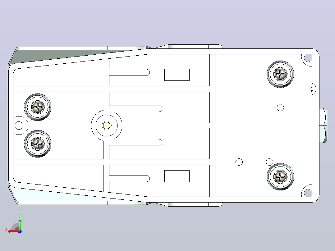 YBLT-4脚踏开关三维模型202104后视图