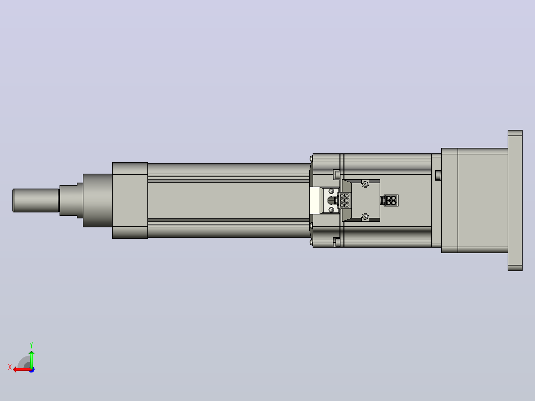 RKD50-100-P-FB-75-B3折返电动缸后视图