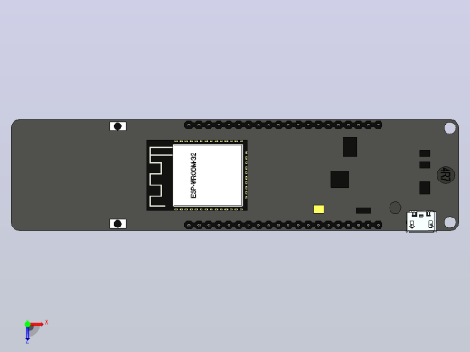 ESP32 TTGO 仅带电池座 13俯视缩略图