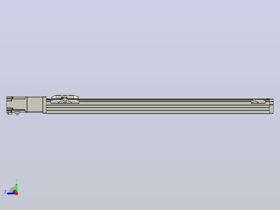 滚珠丝杠直线轴内置导轨TPA-GCR-65-1610C-L700-M-M40-N3右视图
