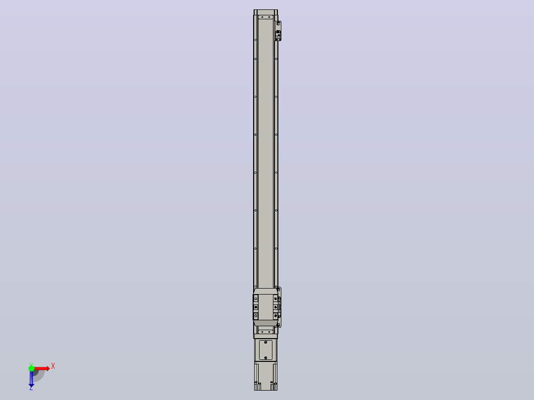 滚珠丝杠直线轴内置导轨TPA-GCR-65-1610C-L700-M-M40-N3俯视图