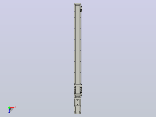滚珠丝杠直线轴内置导轨TPA-GCR-65-1610C-L700-M-M40-N3俯视缩略图