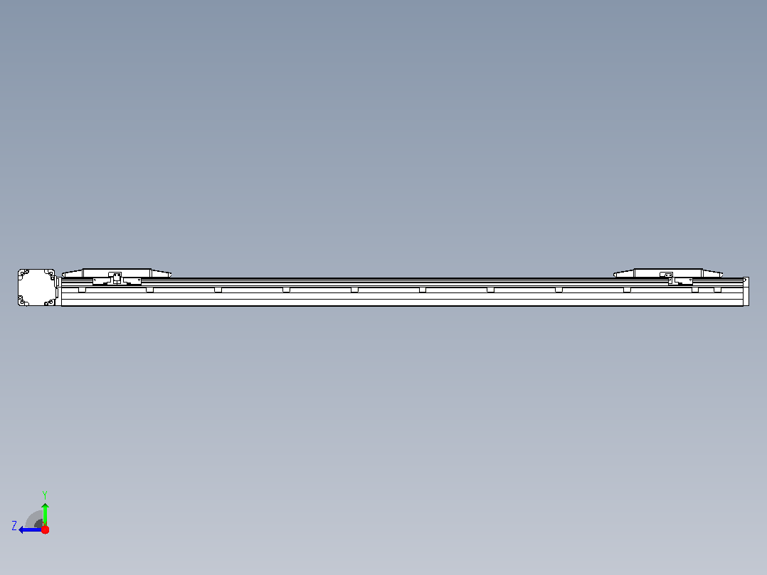 皮带直线轴双滑块型TPA-GCBS-150-P80-L475-DL-M75-N3右视图